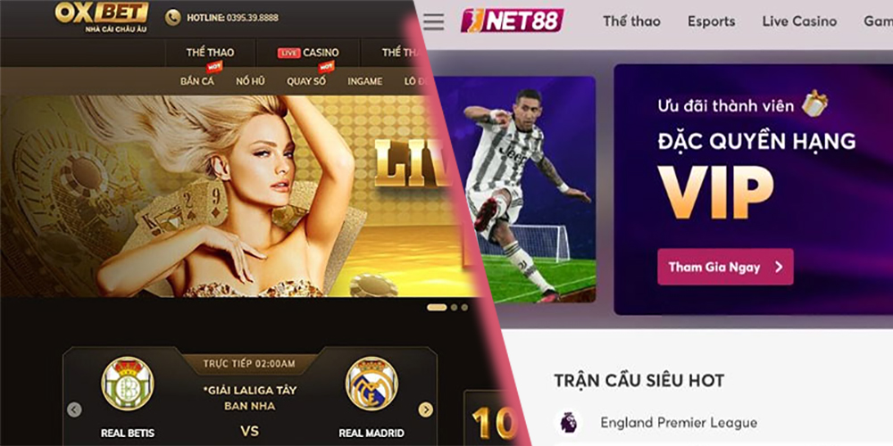 So sánh hai nhà cái Oxbet và Net88 trên nhiều khía cạnh