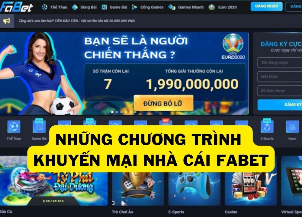 Khuyến Mãi Nhà Cái Fabet