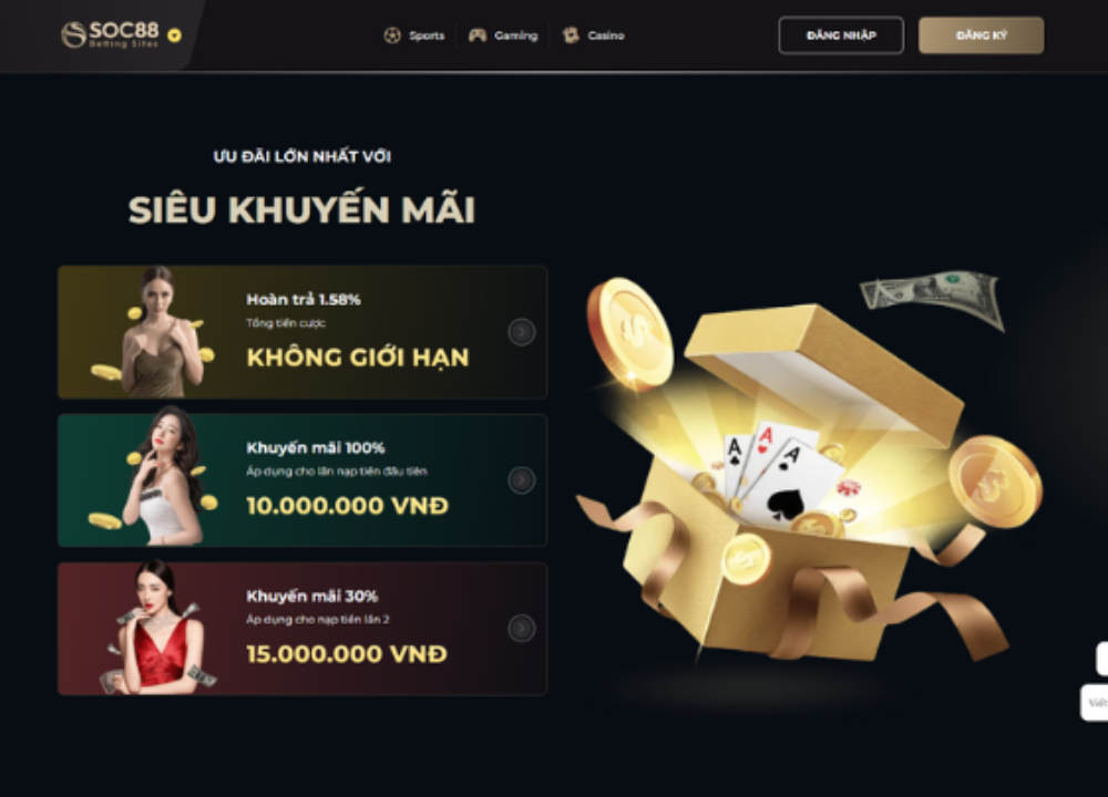 Khuyến mãi nhà cái Soc88