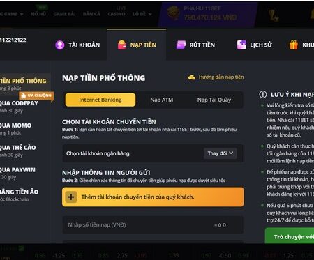 Nạp tiền 11BET – Nhận ưu đãi hấp dẫn từ nhà cái hàng đầu