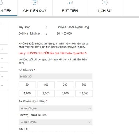 Nạp tiền W88 – Cách nhanh chóng để trải nghiệm kho game hot
